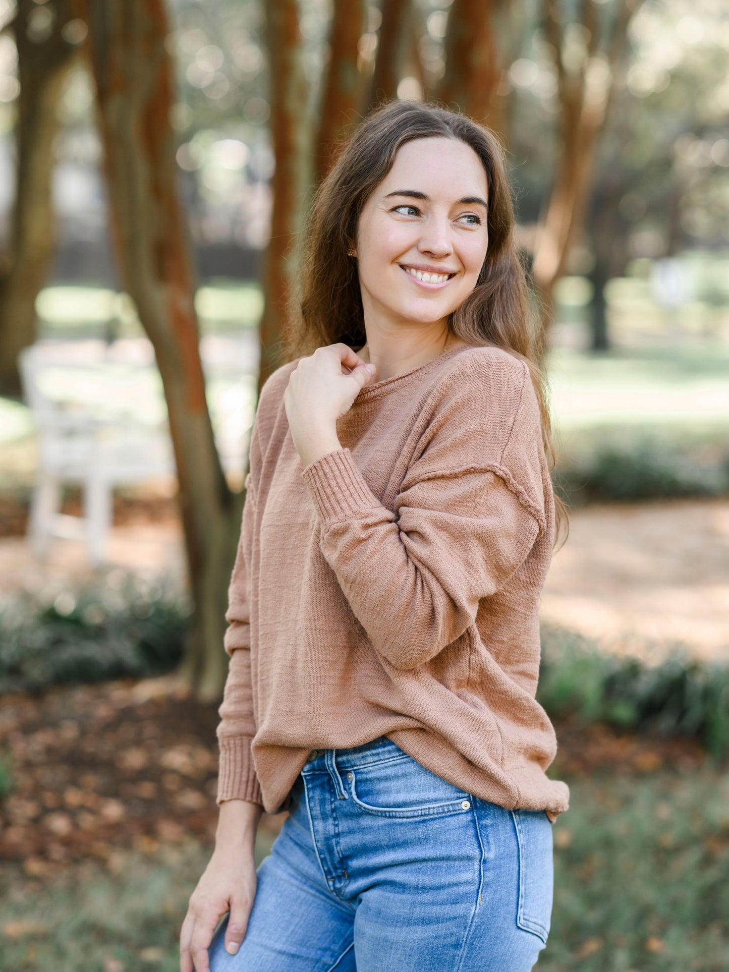 Terracotta Textured Sweater