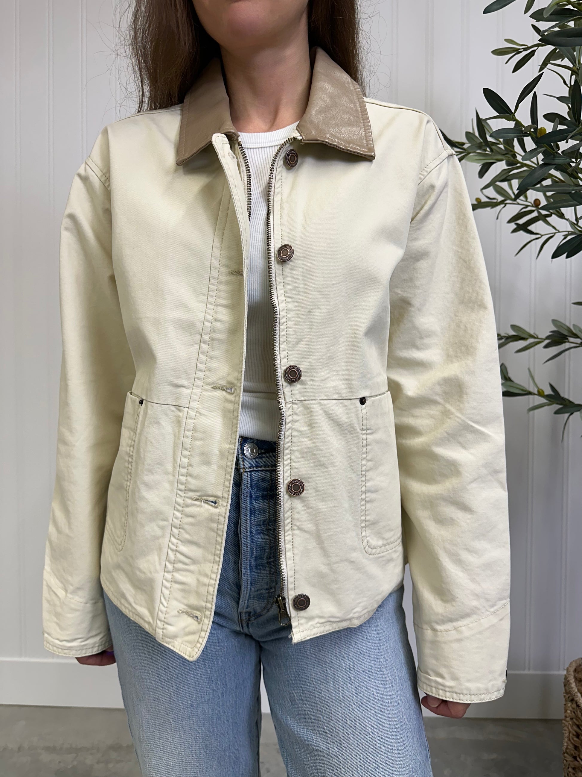 The Paige Barn Jacket in Ecru