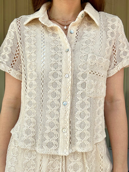 Sun Dancer Crochet Button Up
