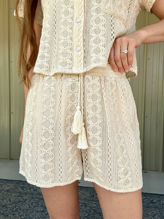 Sun Dancer Crochet Shorts