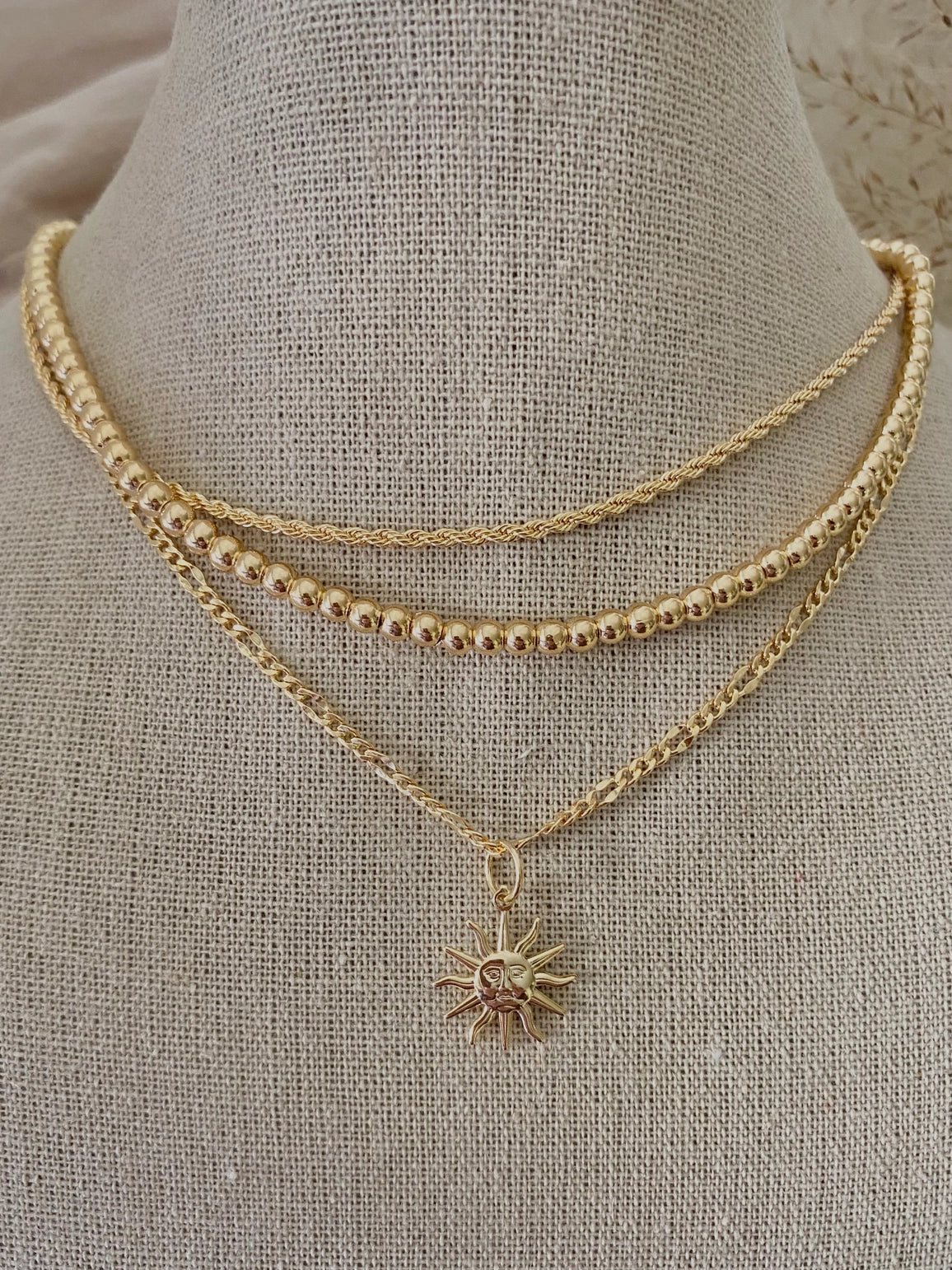 18k Gold Filled Layering Necklace