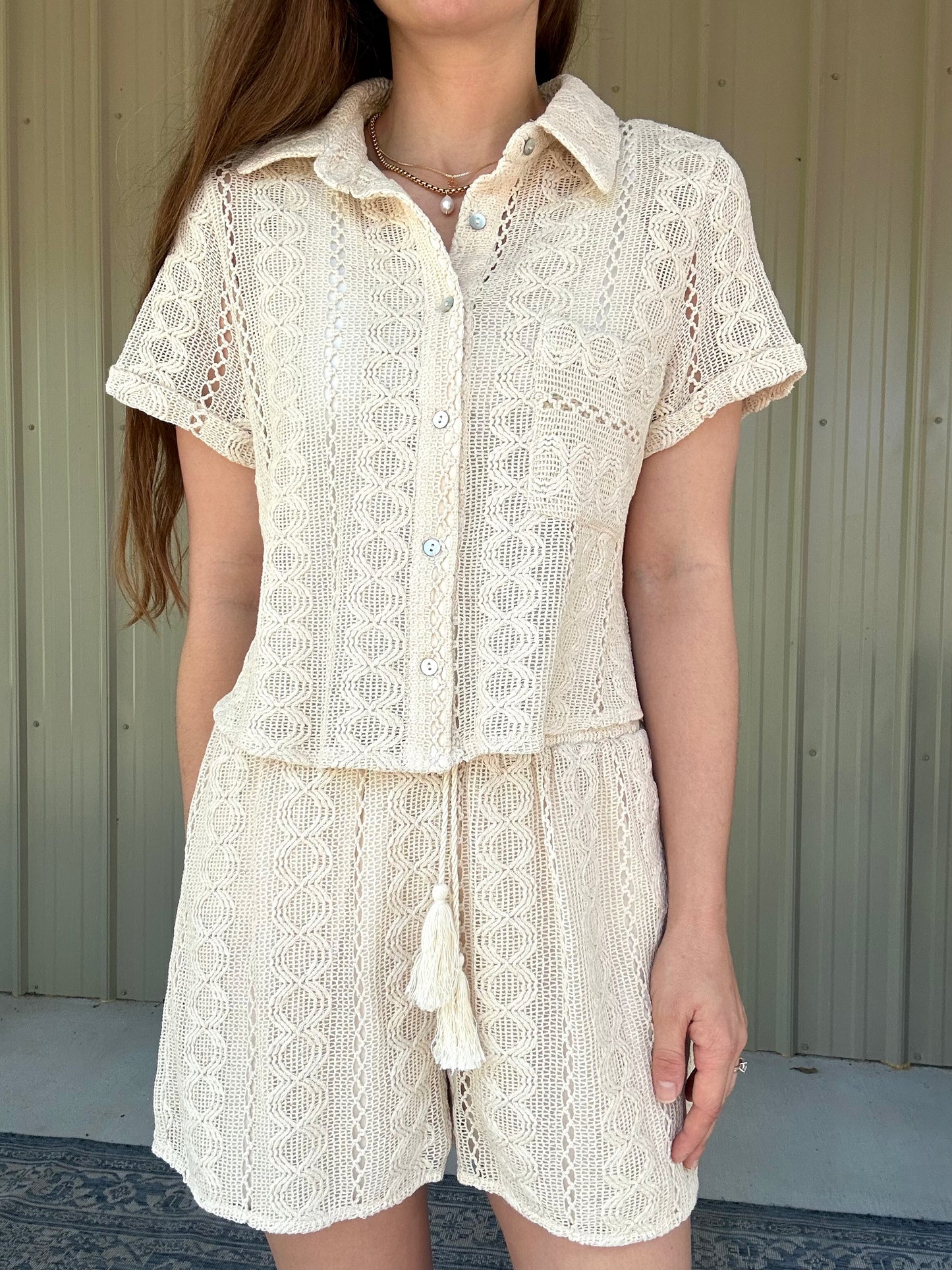 Sun Dancer Crochet Button Up