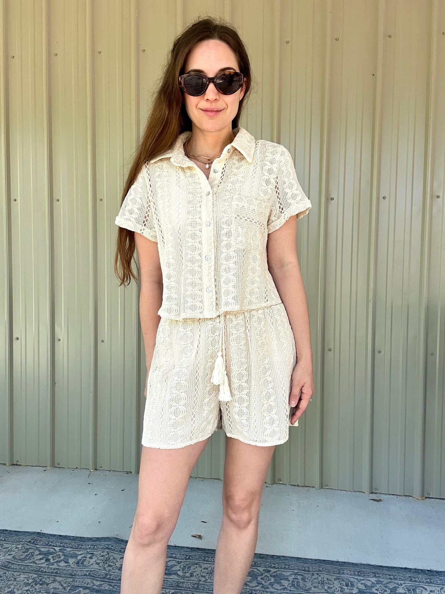 Sun Dancer Crochet Button Up