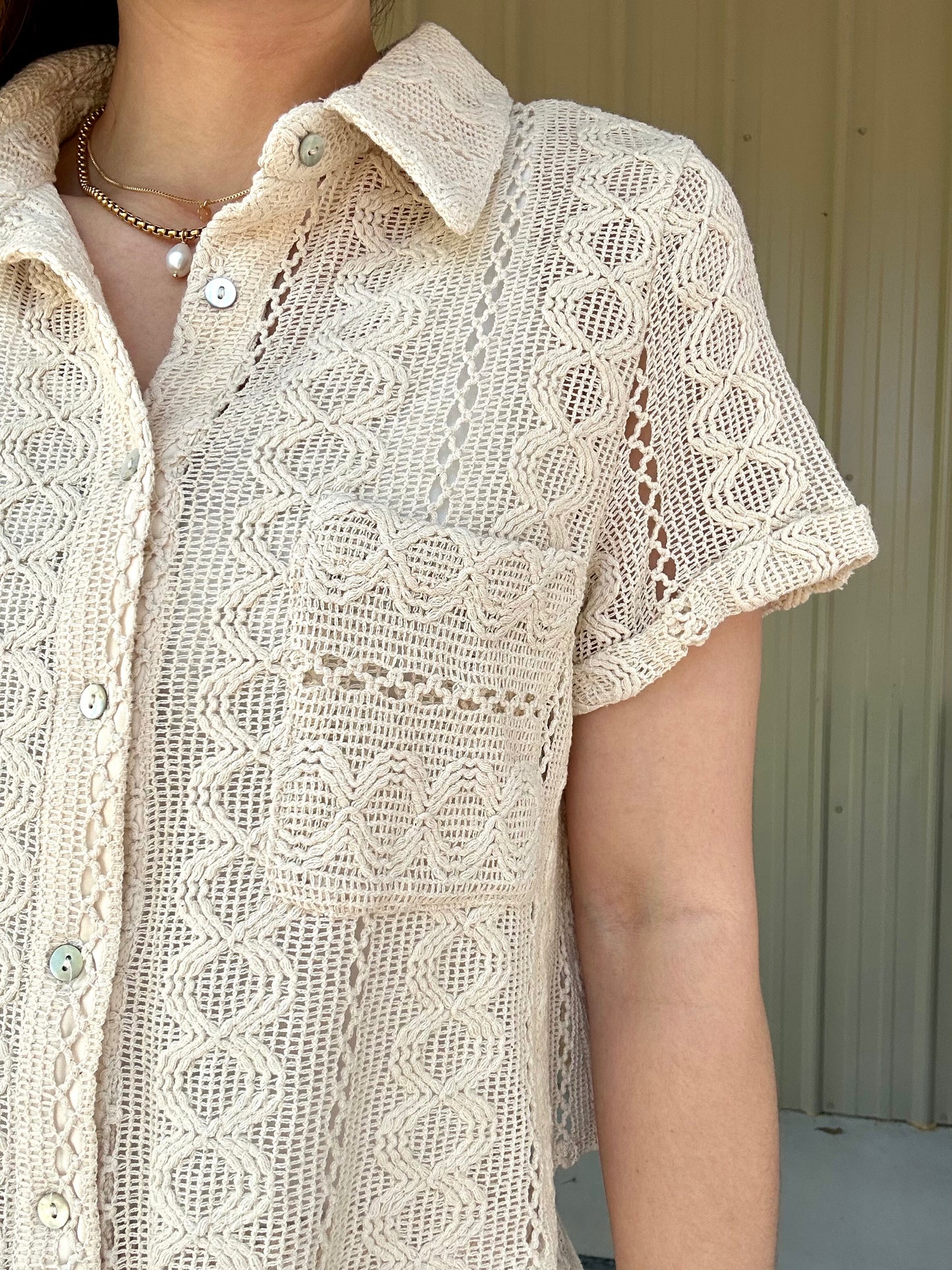 Sun Dancer Crochet Button Up