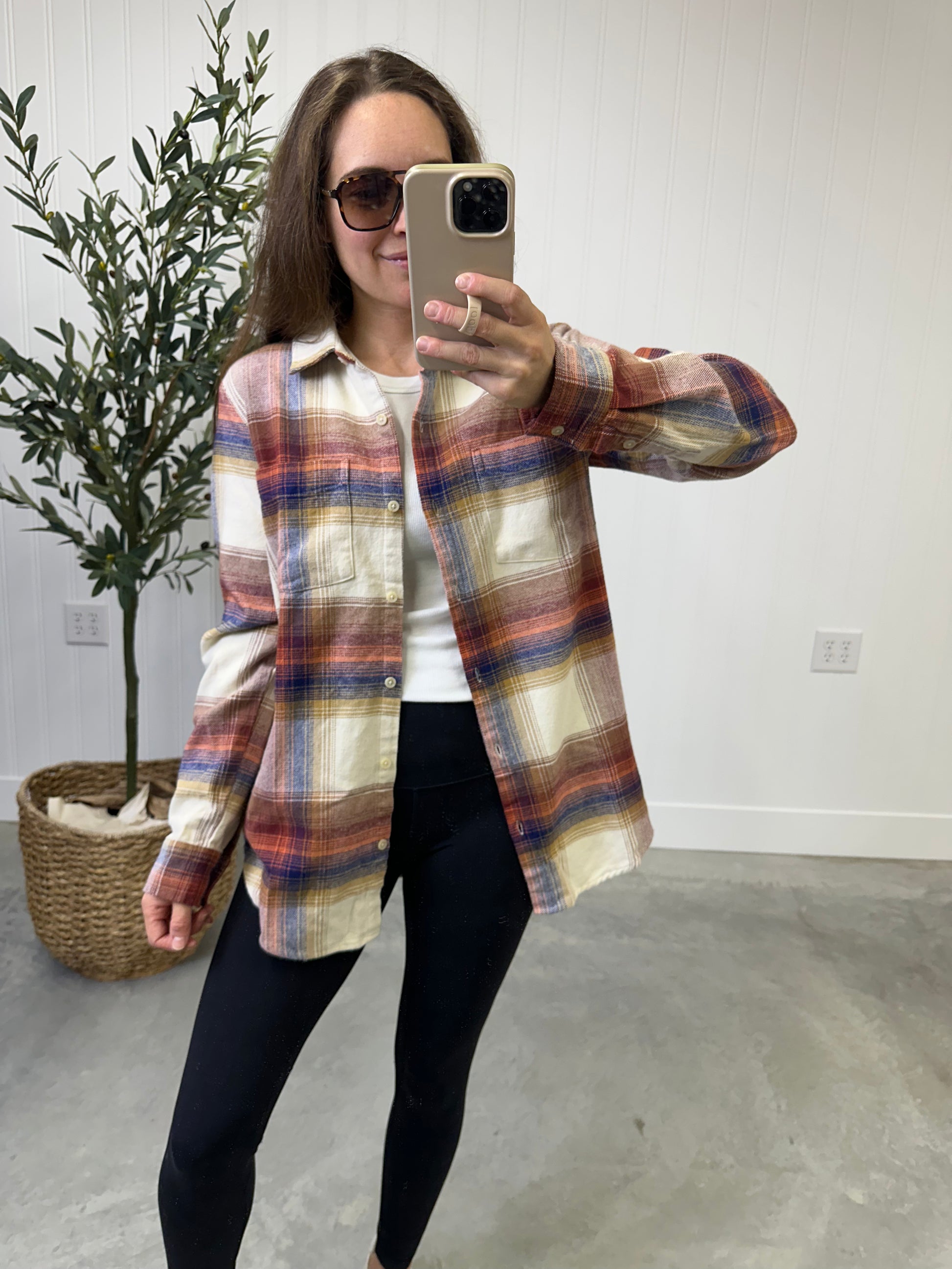 Remy Plaid Flannel with pockets