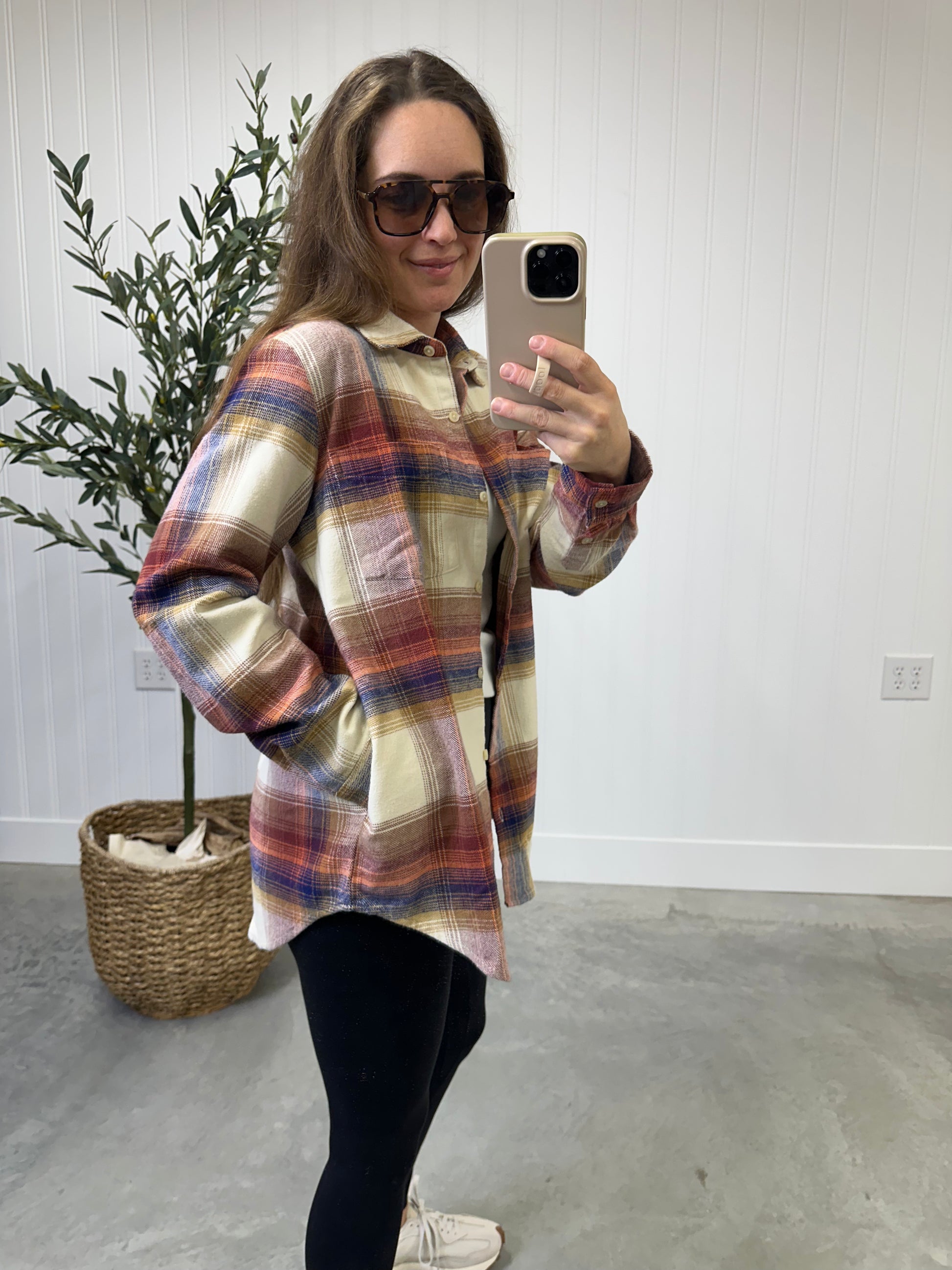 Remy Plaid Flannel with pockets