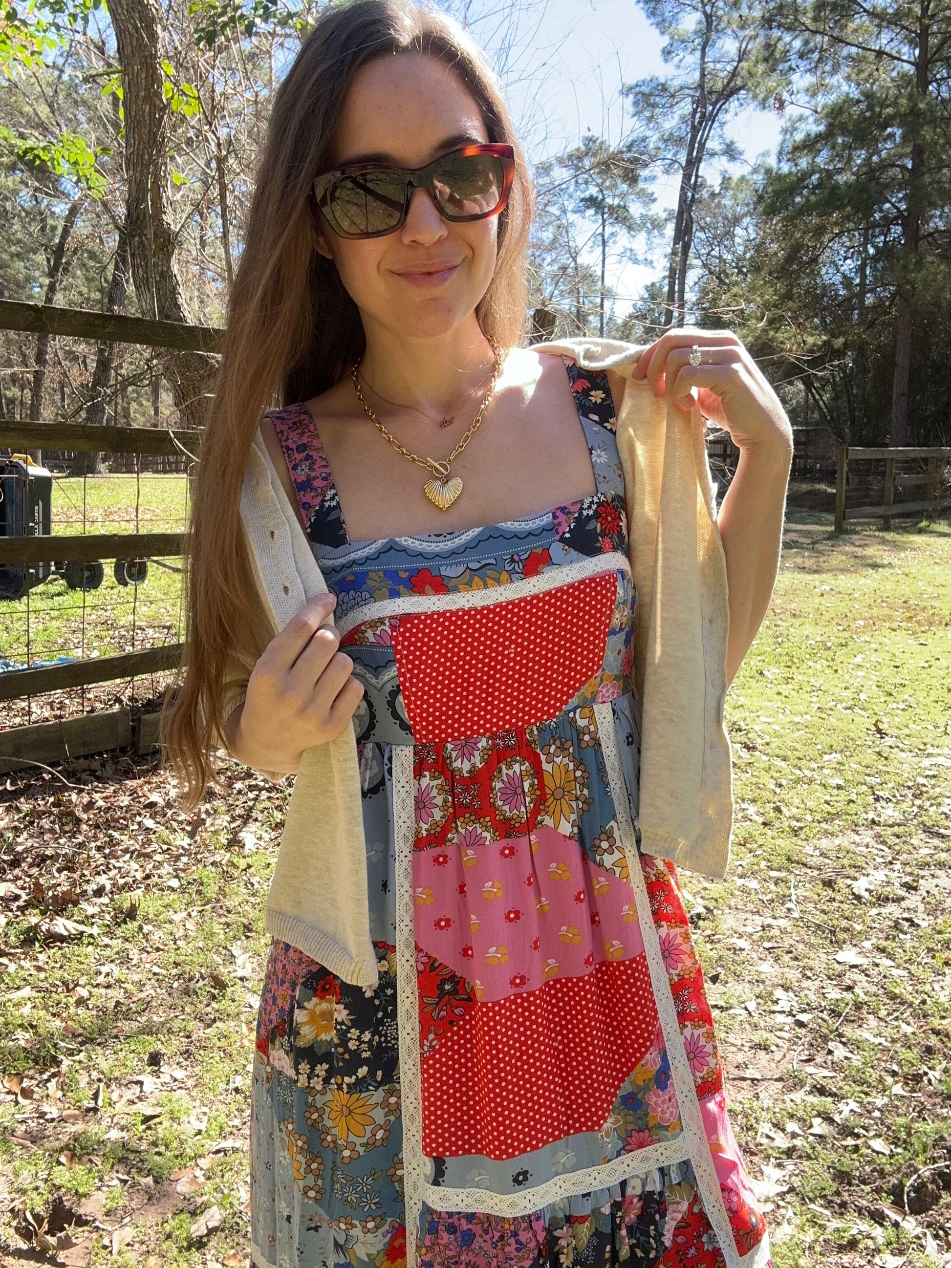 Vintage Floral Maxi Dress