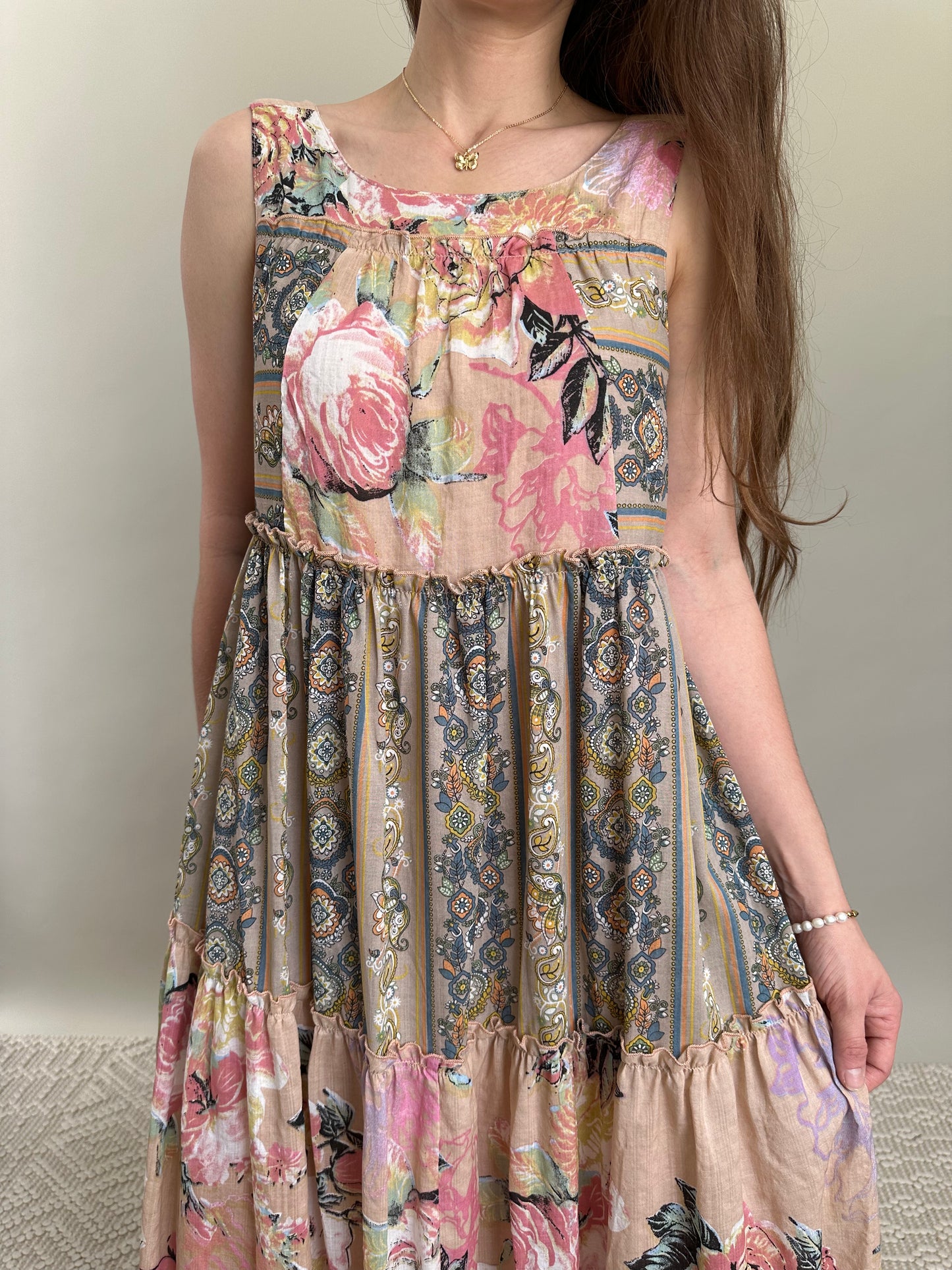 Floral Boho Midi Dress