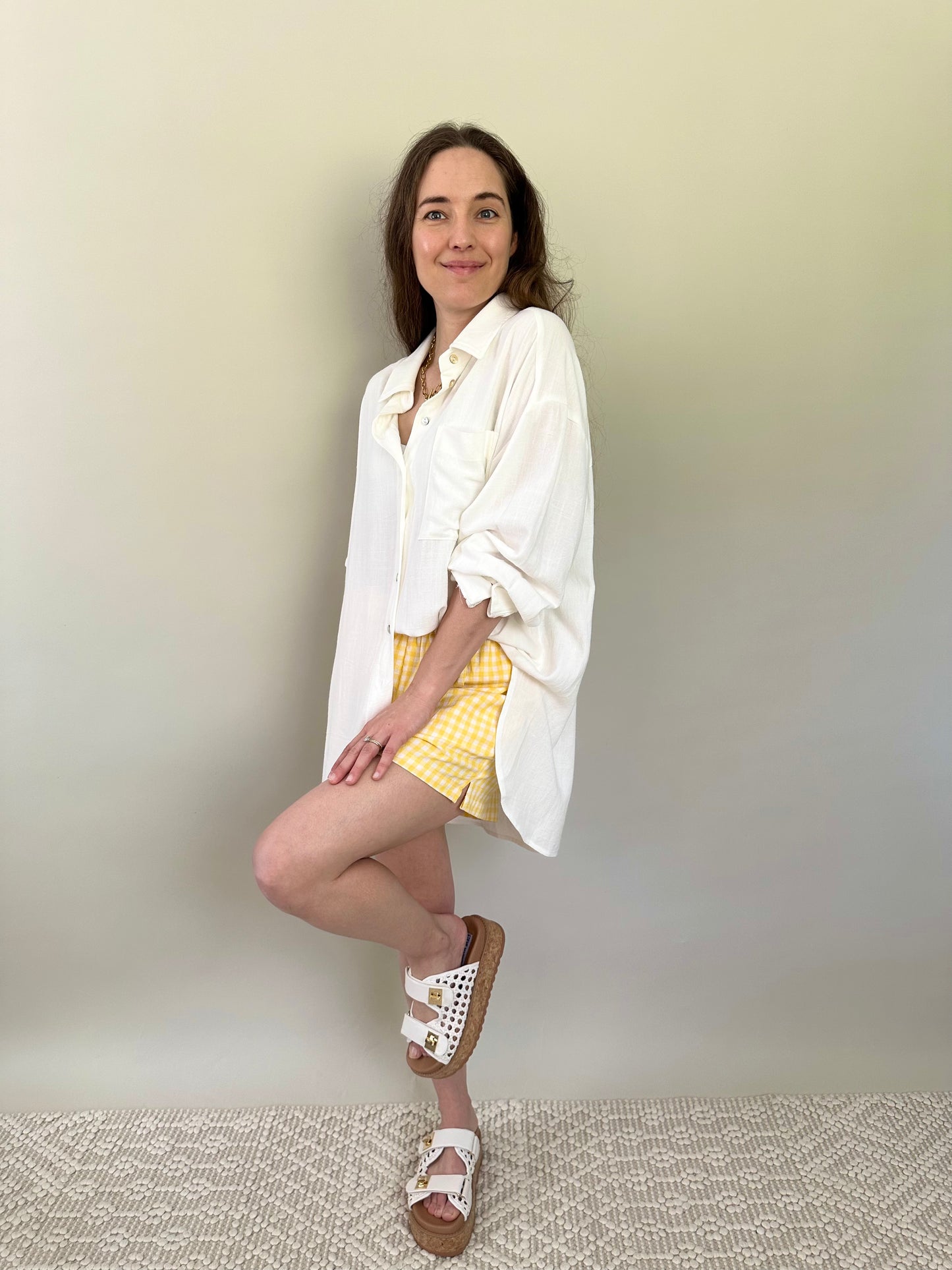 Elowen Linen Blend Button Up Shirt