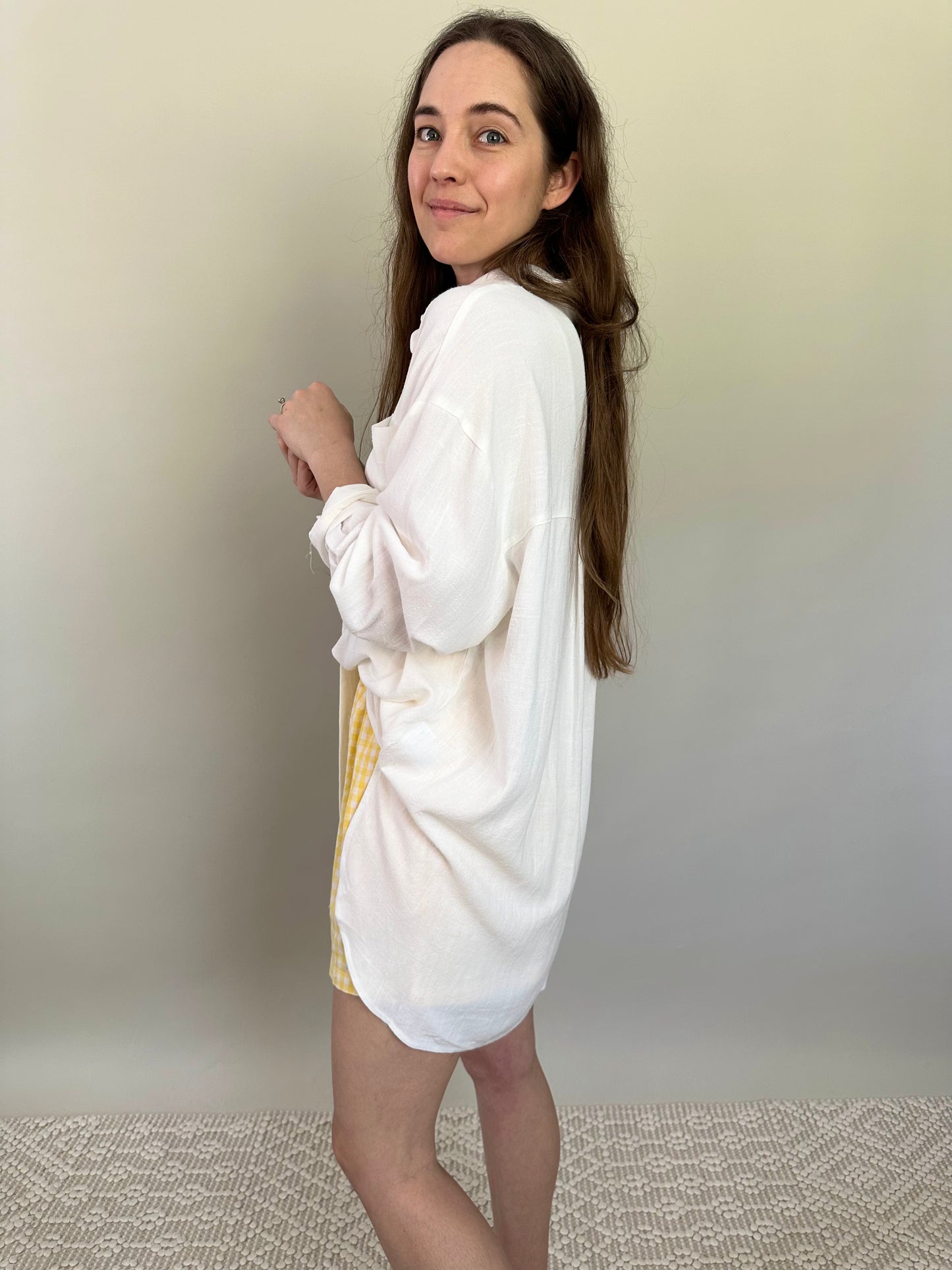 Elowen Linen Blend Button Up Shirt