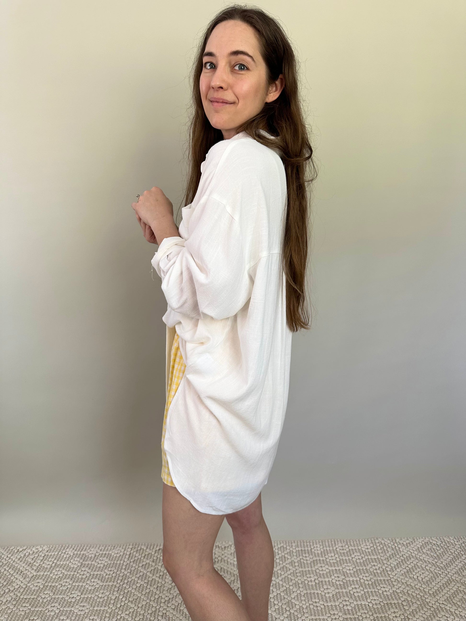 Elowen Linen Blend Button Up Shirt