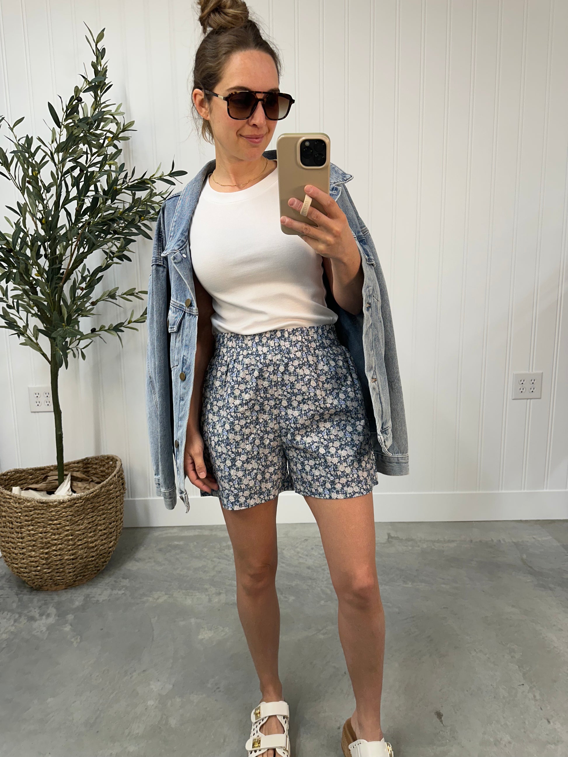 Blue Haven Floral Shorts