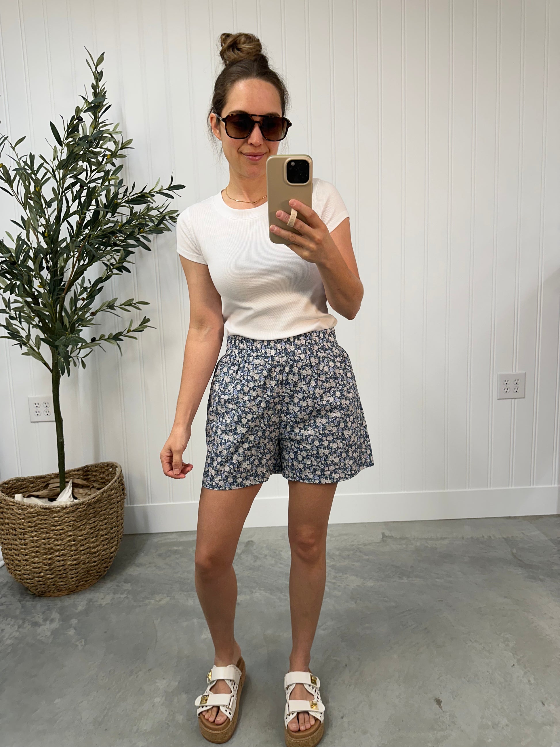 Blue Haven Floral Shorts