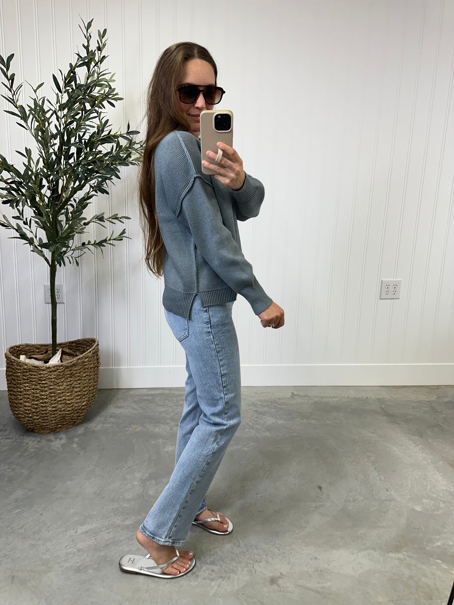 Vera Exposed Seam Sweater