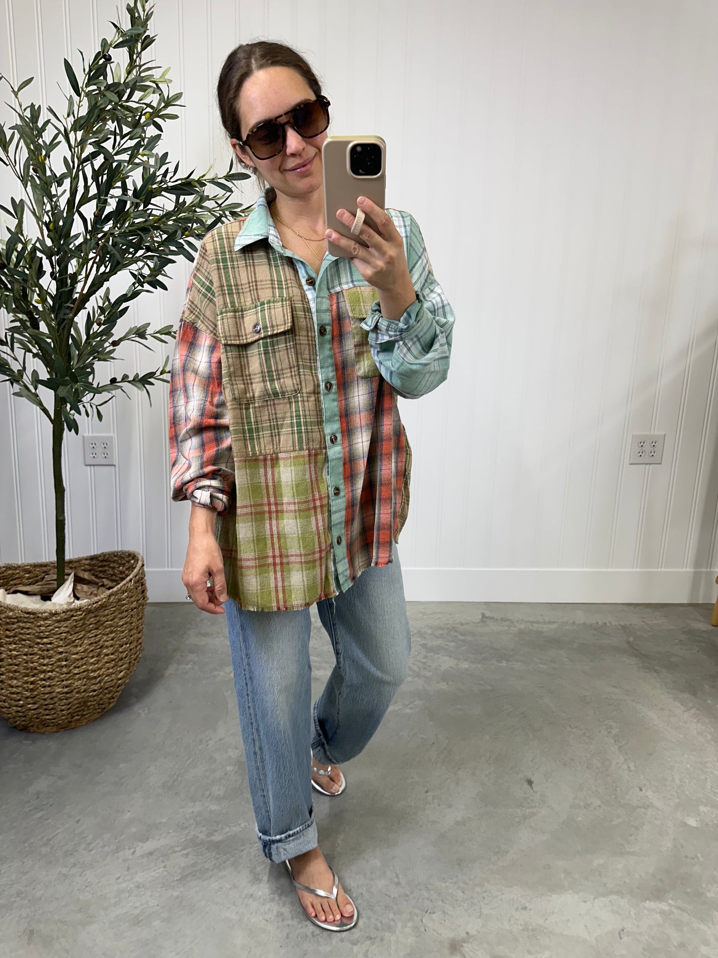 Taryn Mixed Plaid Flannel