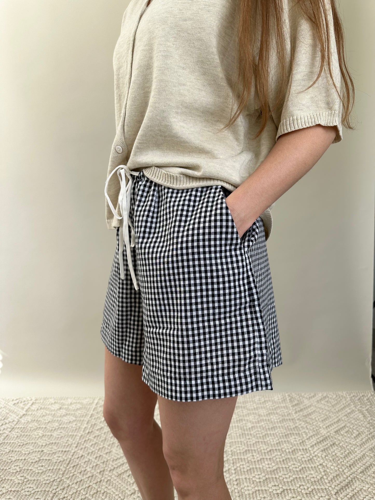 Isabelle Checkered Shorts