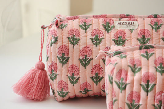 Bubblegum Quilted Travel Bag