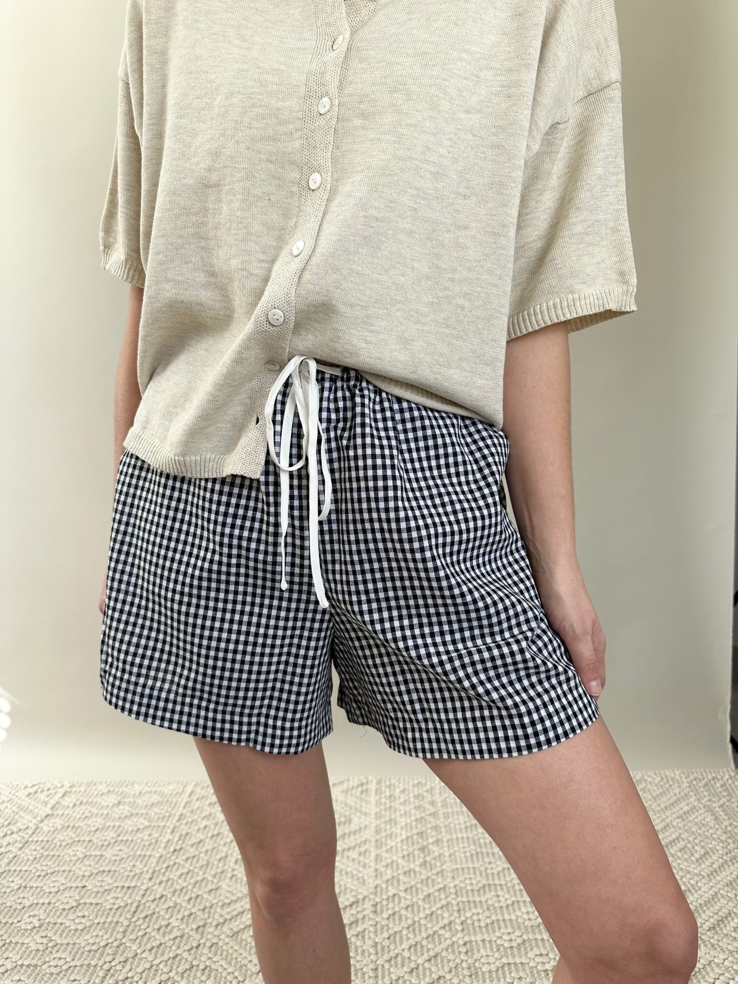 Isabelle Checkered Shorts