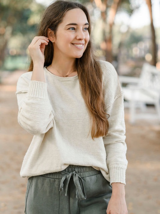 Natural Textured Sweater