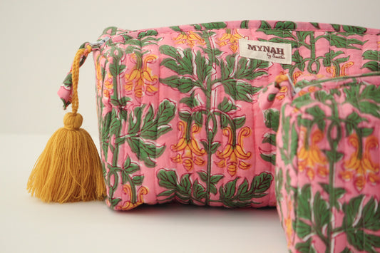 Summer Garden Quilted Travel Bag