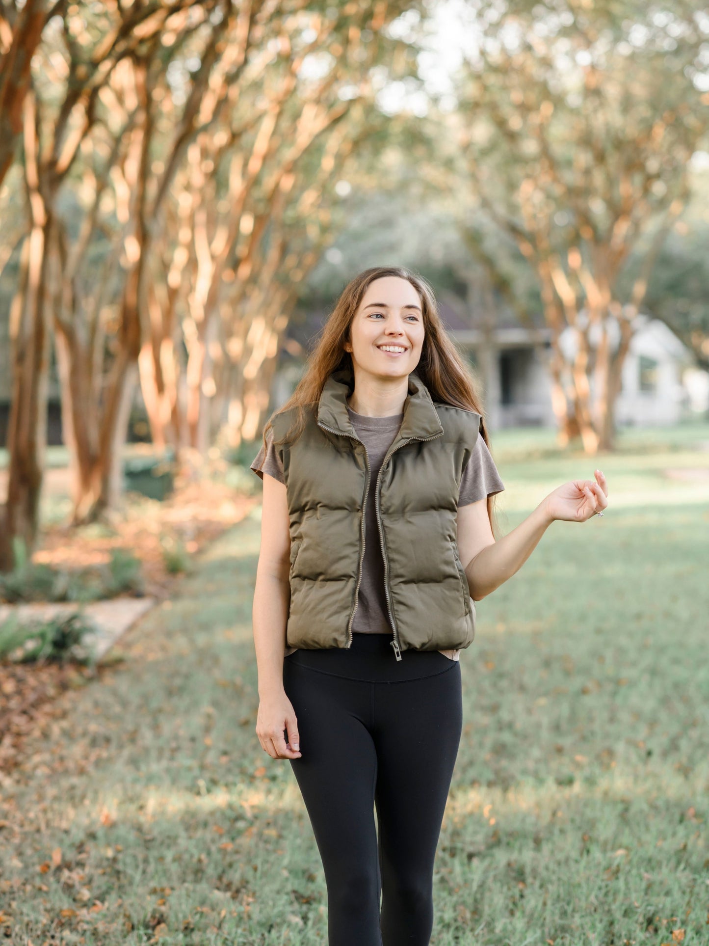 Olive Crop Vest