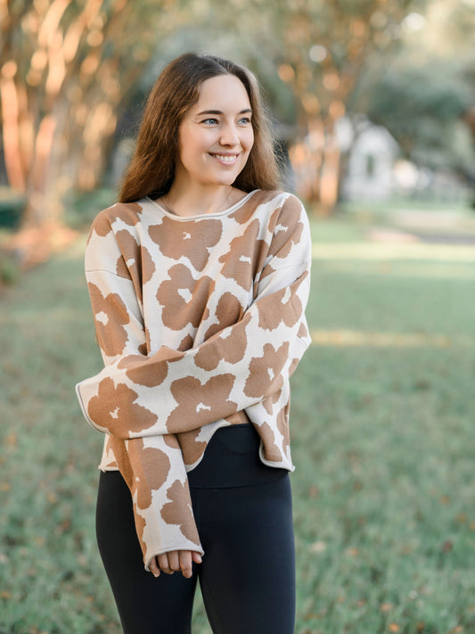 Daisy Mocha Sweater