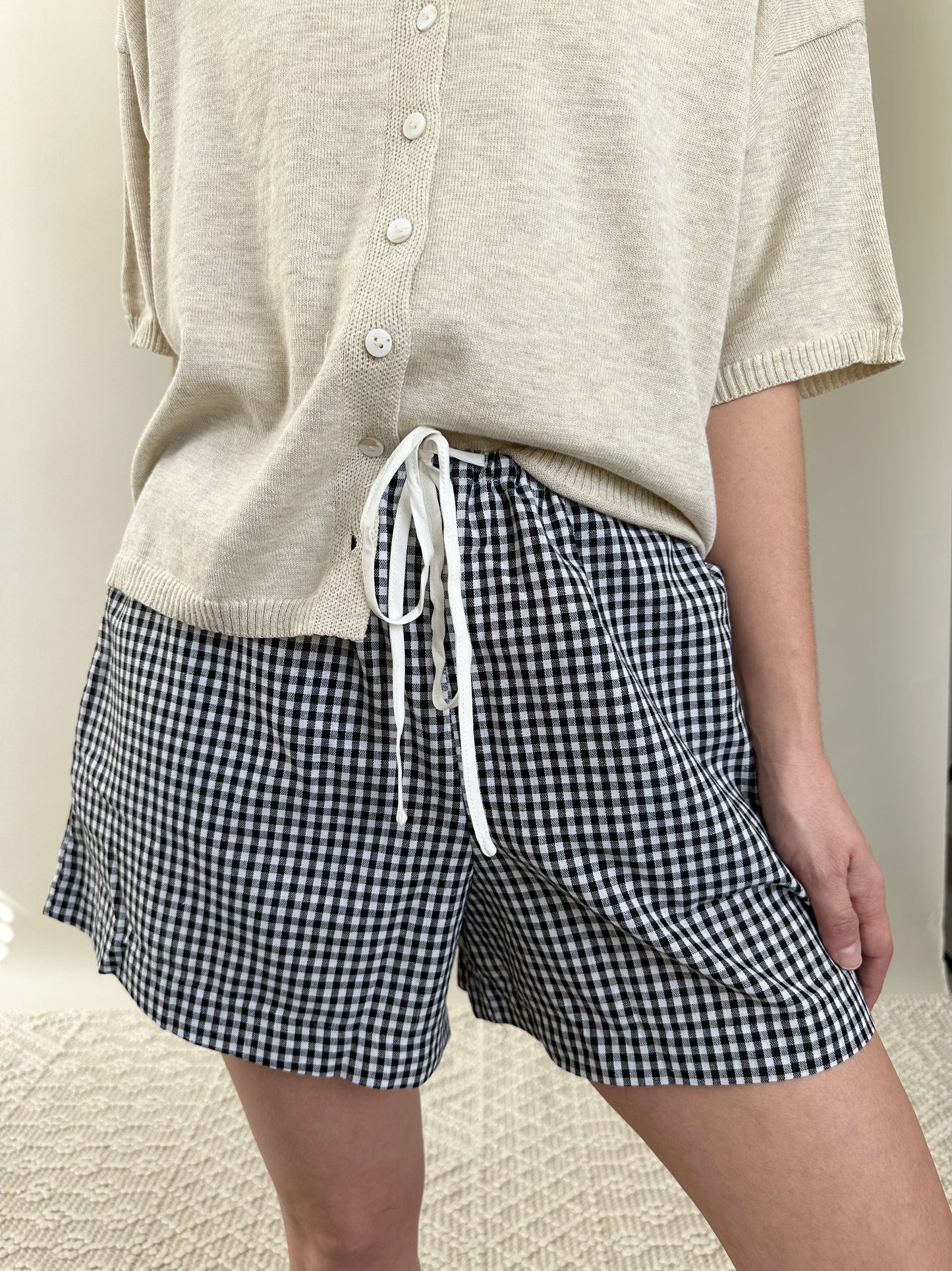 Isabelle Checkered Shorts