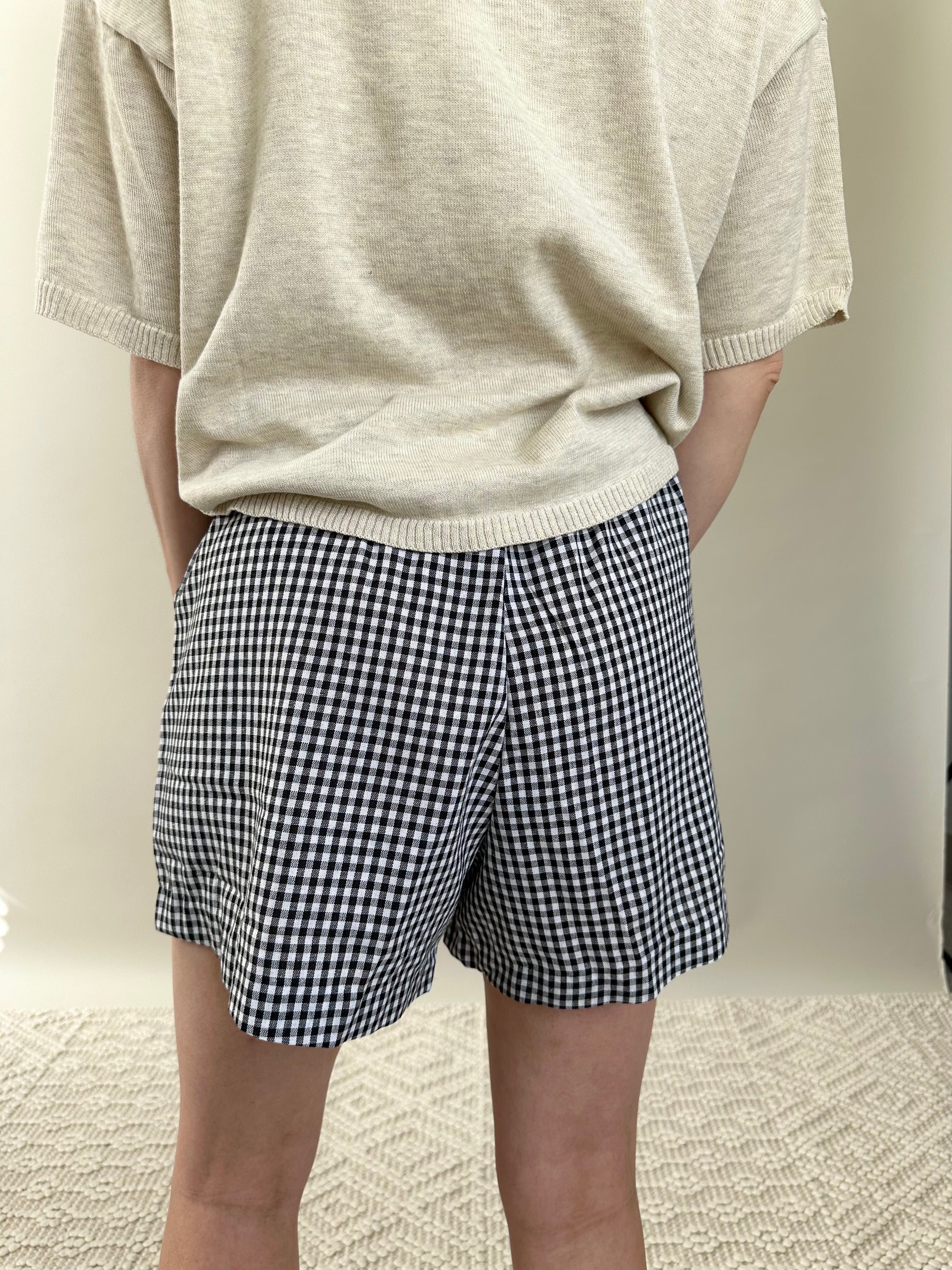 Isabelle Checkered Shorts