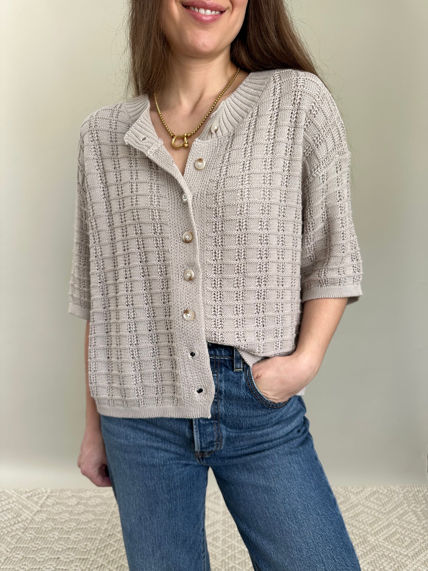 Clara Knit Button Up Cardigan