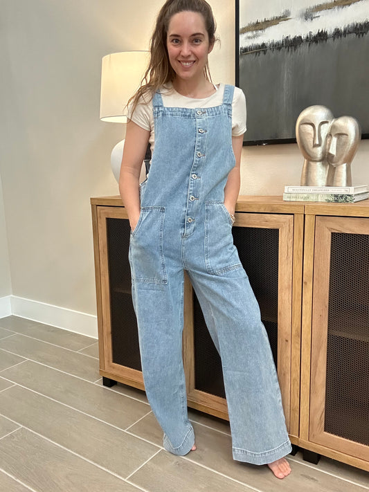 Bright Side Denim Overall