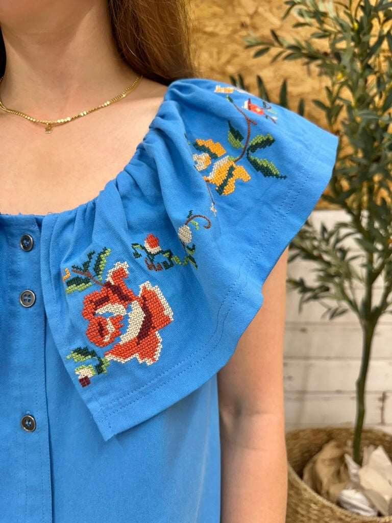 Azure Garden Dress
