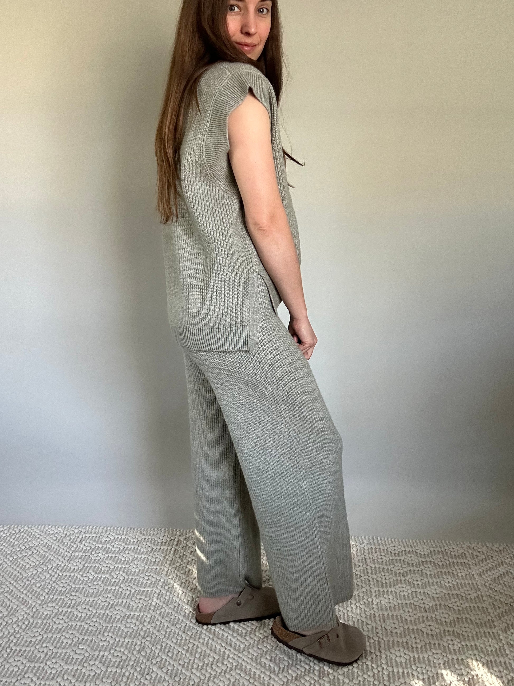 Olive Sweater Pants