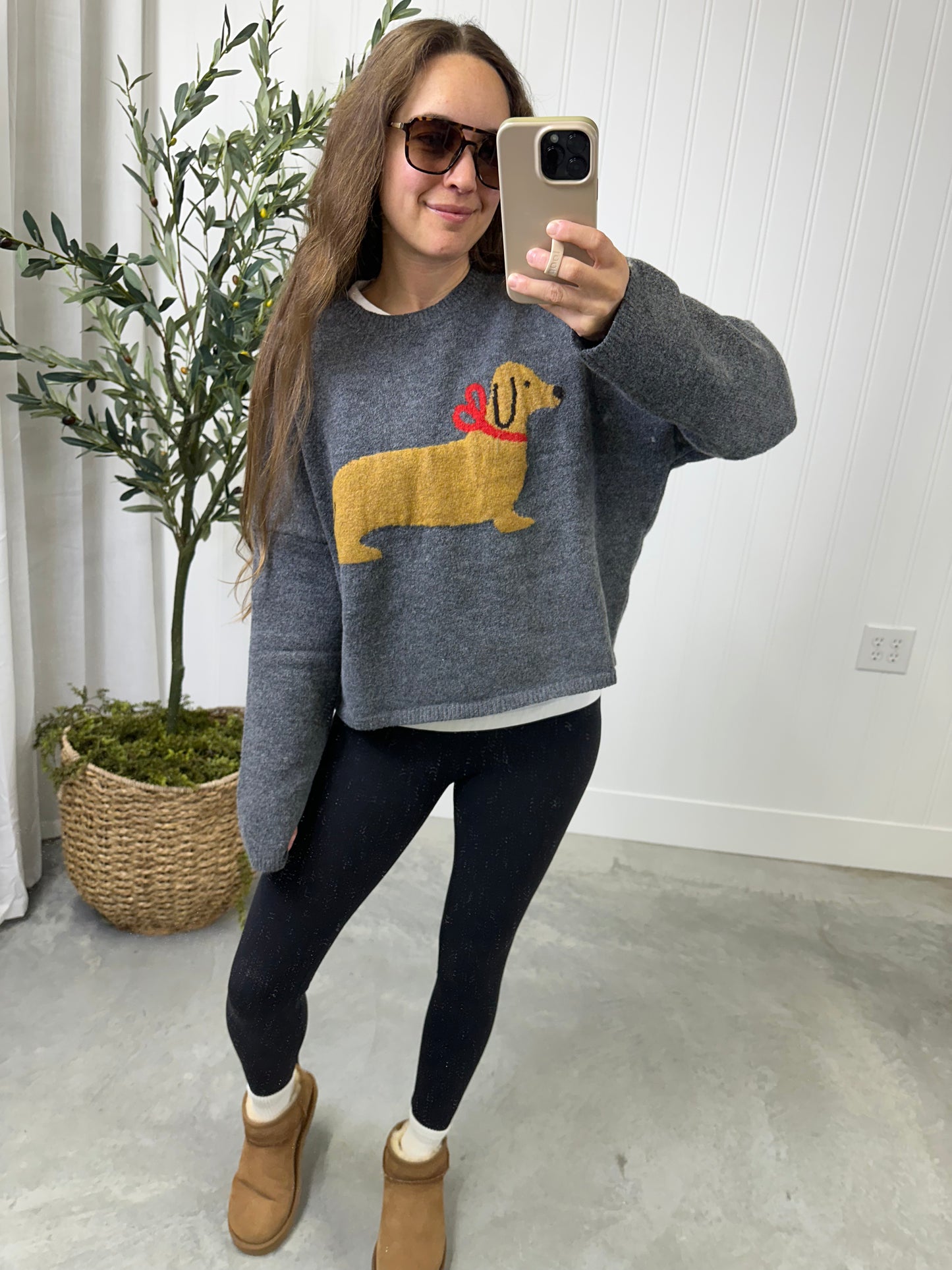 Rudy Red Bow Sweater