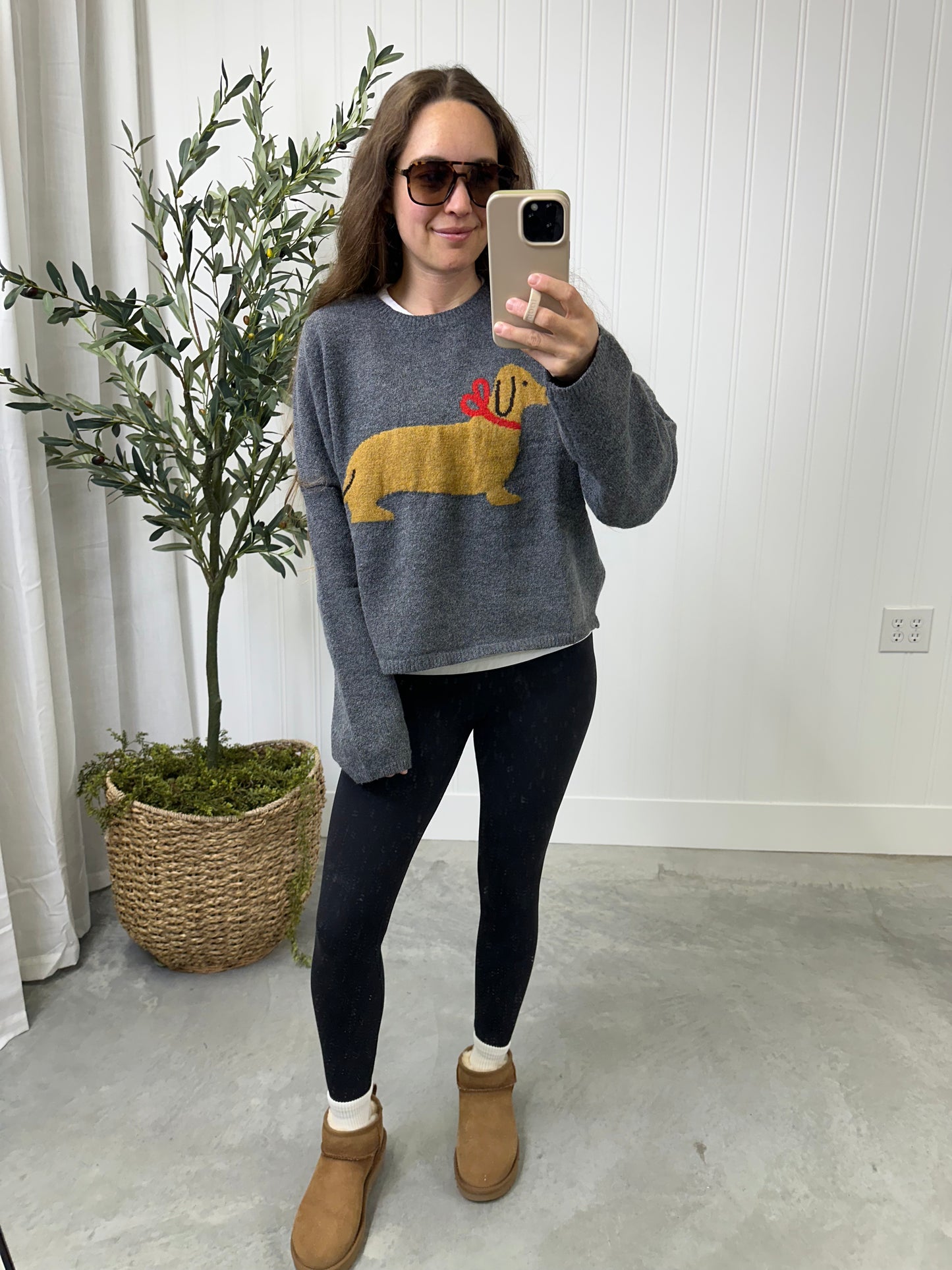 Rudy Red Bow Sweater