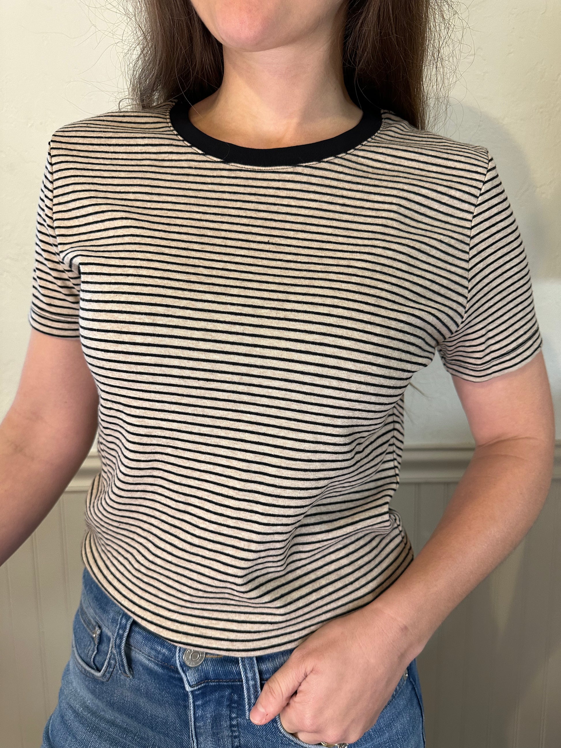 Classic Black Striped Tee