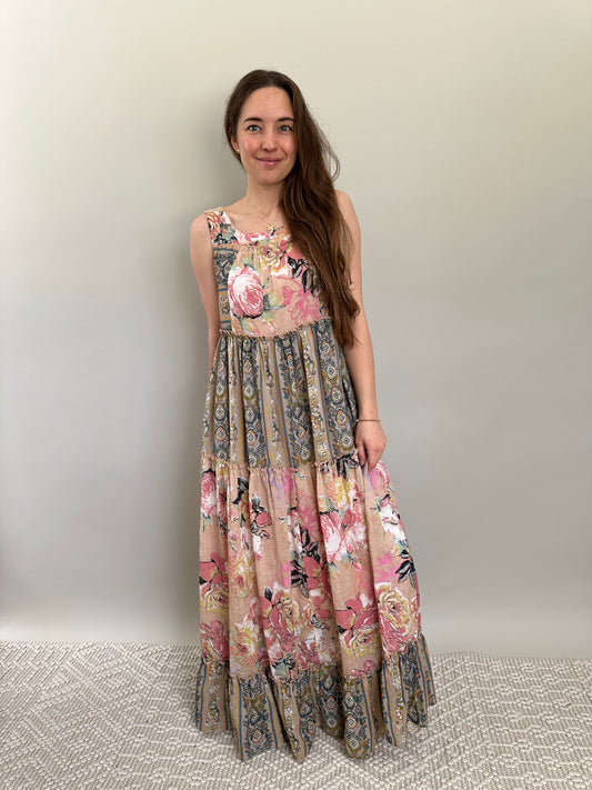 Floral Boho Midi Dress