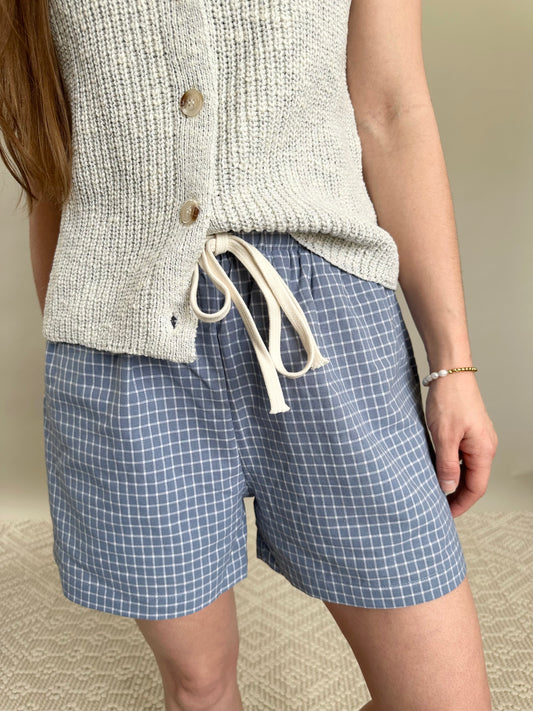 Sunday Picnic Shorts in Blue