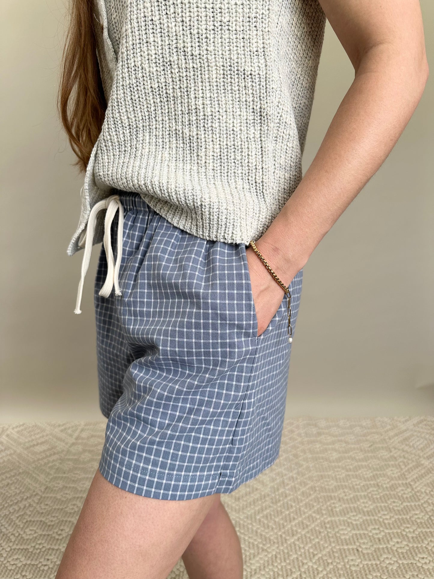 Sunday Picnic Shorts in Blue