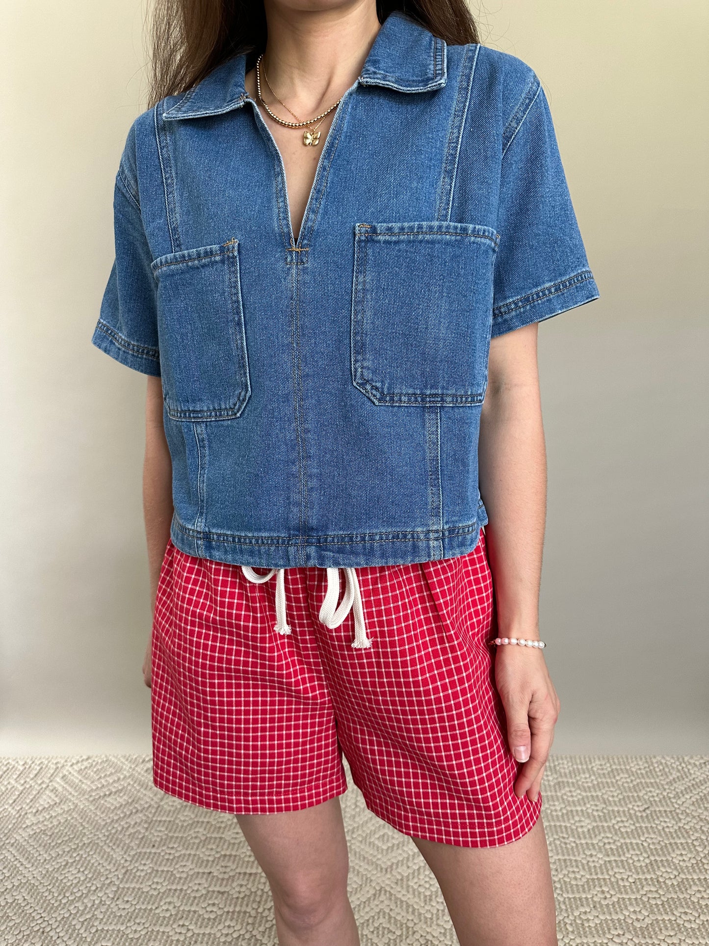 Arden Denim Top