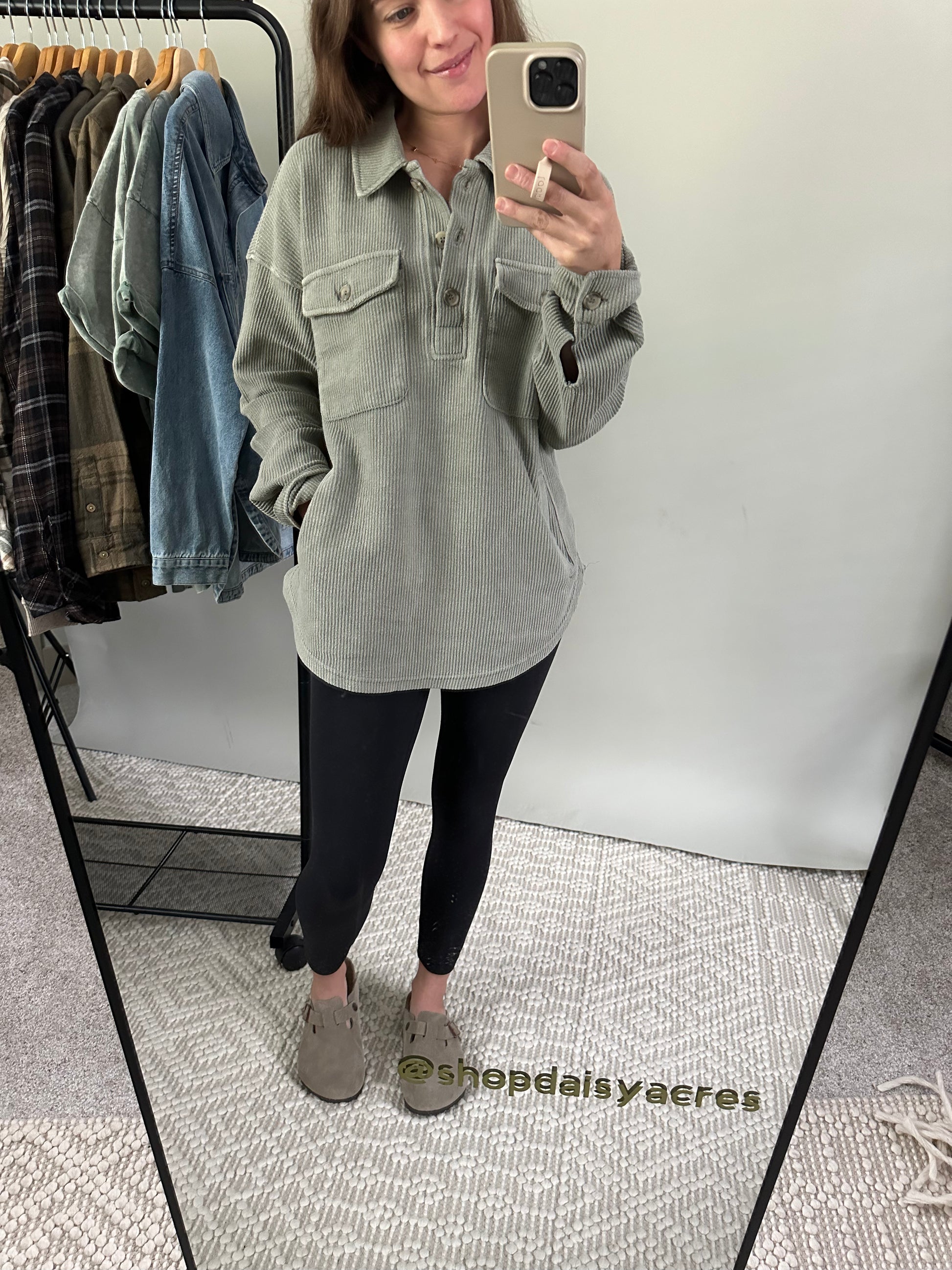 Sage Corded Pullover