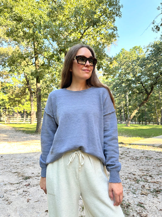 Slate Blue Sweater