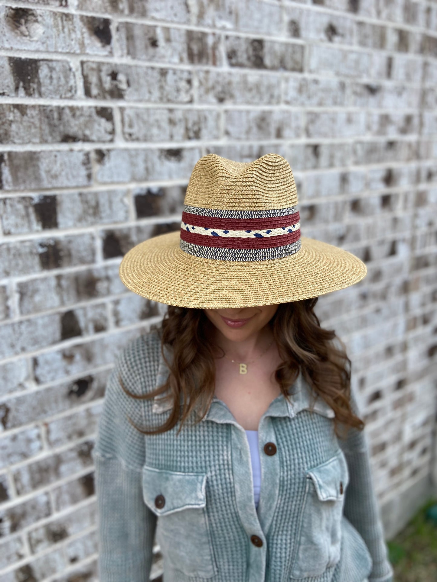 Braided Trim straw hat